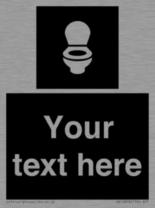 Custom information: black panel wc toilet